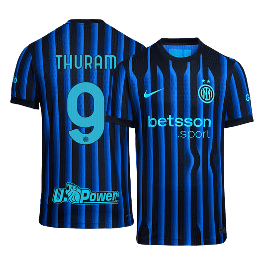 Camiseta Auténtica THURAM #9 Inter Milan 2025/26 Primera Equipación -Versión Jugador