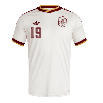 Camiseta LAMINE YAMAL #19 Spain 2026 Segunda Equipación Copa del Mundo - Versión Hincha