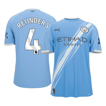 Calidad Premium Camiseta REIJNDERS #4 Manchester City 2025/26 Primera Equipación -Versión Hincha