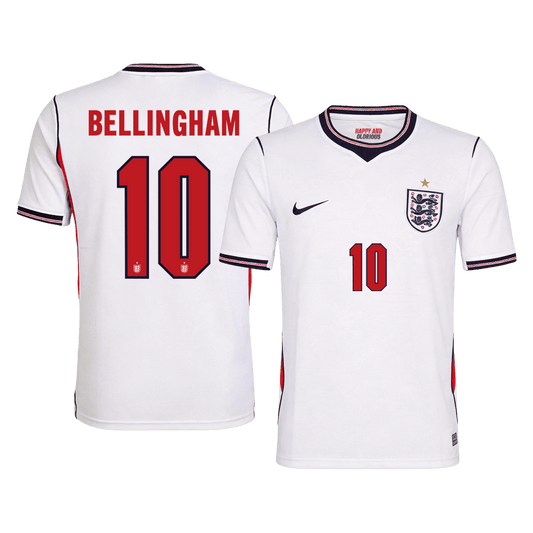 Camiseta BELLINGHAM #10 England 2026 Primera Equipación Copa del Mundo - Versión Hincha