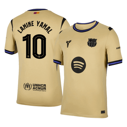 UCL Camiseta LAMINE YAMAL #10 Barcelona 2025/26 Segunda Equipación-Versión Hincha