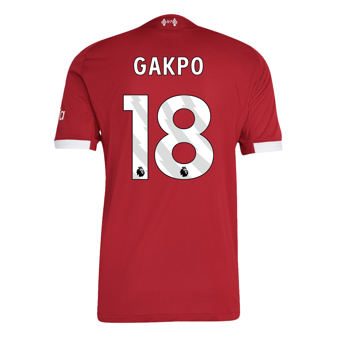 Camiseta Auténtica GAKPO #18 Liverpool 2025/26 Primera Equipación -Versión Jugador
