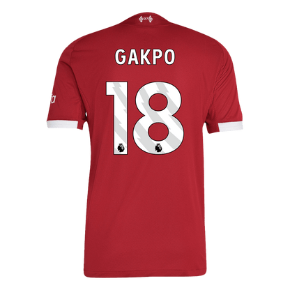 Camiseta Auténtica GAKPO #18 Liverpool 2025/26 Primera Equipación -Versión Jugador