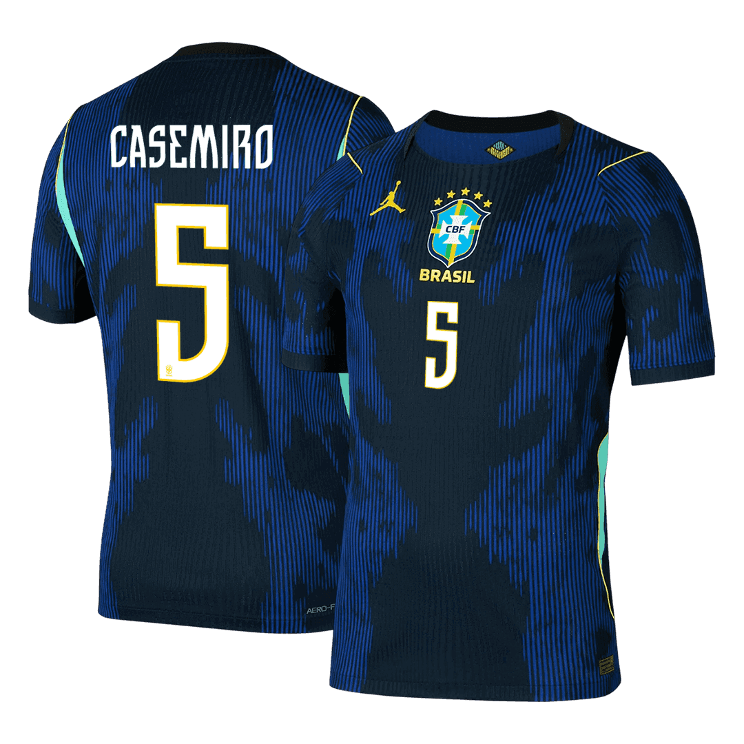 Camiseta Auténtica CASEMIRO #5 Brazil 2026 Segunda Equipación Copa del Mundo -Versión Jugador