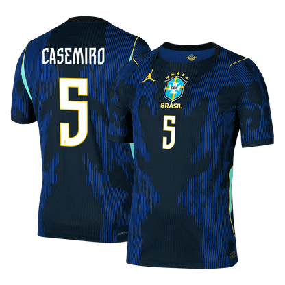 Camiseta Auténtica CASEMIRO #5 Brazil 2026 Segunda Equipación Copa del Mundo -Versión Jugador