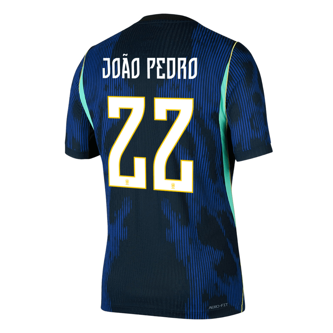 Camiseta Auténtica JOÃO PEDRO #22 Brazil 2026 Segunda Equipación Copa del Mundo -Versión Jugador