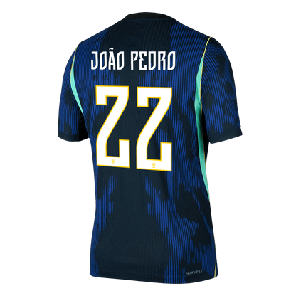 Camiseta Auténtica JOÃO PEDRO #22 Brazil 2026 Segunda Equipación Copa del Mundo -Versión Jugador