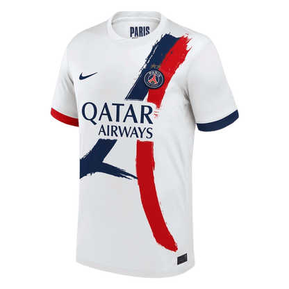 Camiseta Champions of Europe #26 PSG 2024/26 Segunda Equipación - Versión Hincha