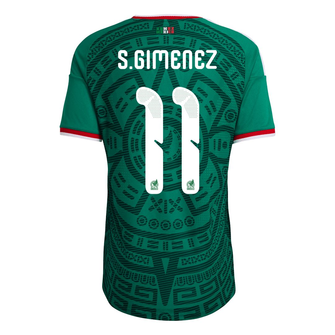 Camiseta Auténtica S.GIMENEZ #11 Mexico 2026 Primera Equipación Copa del Mundo -Versión Jugador