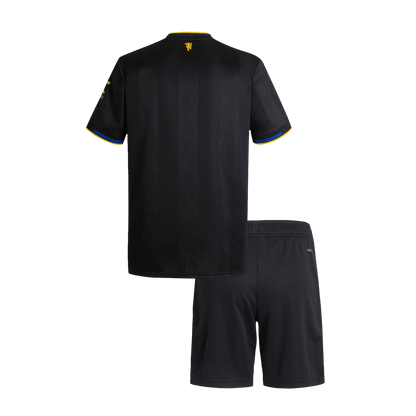 Conjunto Infantil Manchester United 2025/26 Tercera Equipación-Camisetas Pasion Shop