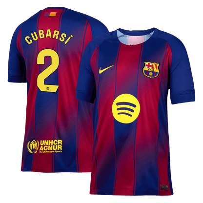 Camiseta CUBARSÍ #2 Barcelona 2025/26 Primera Equipación-Versión Hincha