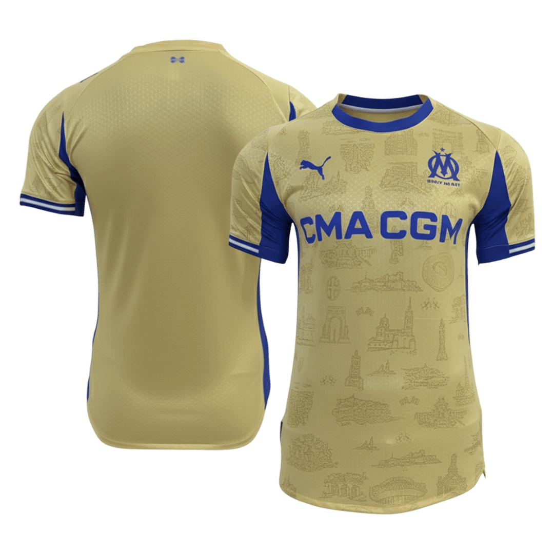 Camiseta Auténtica Marseille 2025/26 Cuarta Equipación -Versión Jugador