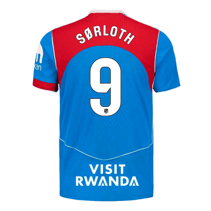 Camiseta Auténtica SØRLOTH #9 Atletico Madrid 2025/26 Tercera Equipación -Versión Jugador