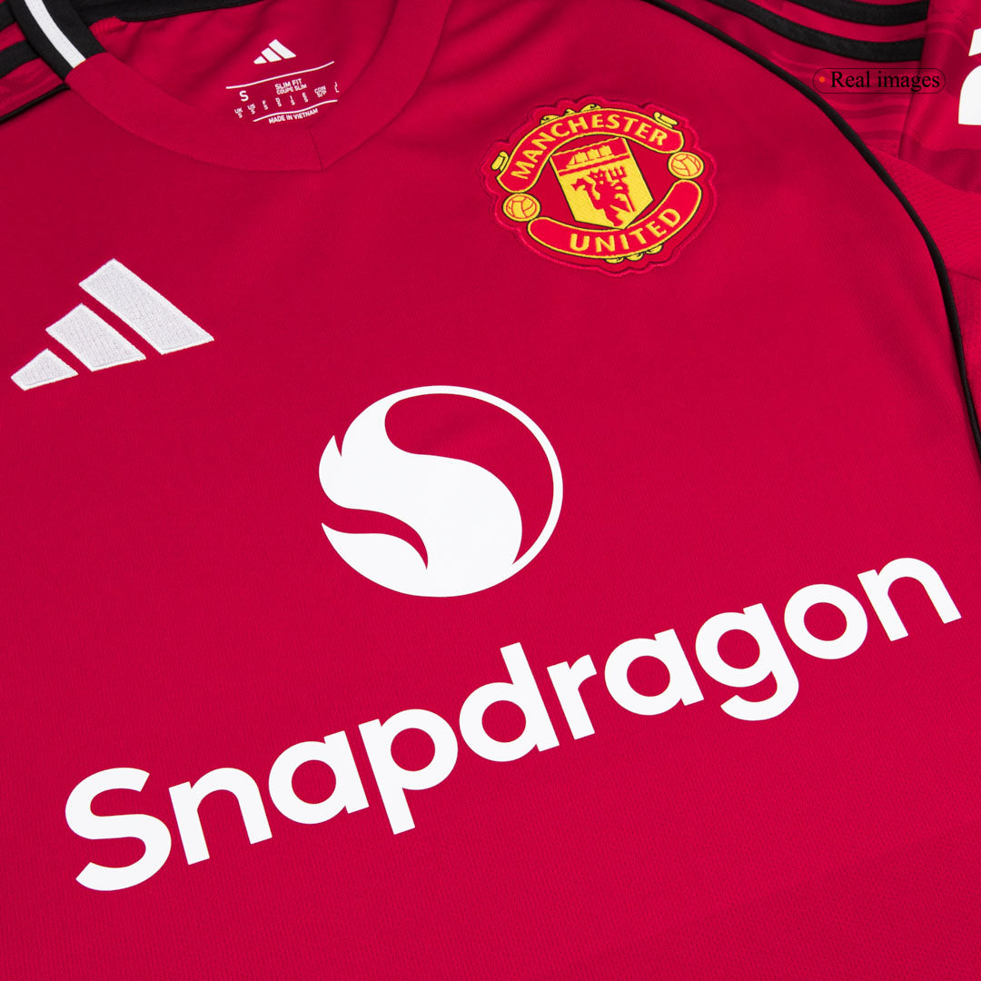 Calidad Premium Camiseta MOUNT #7 Manchester United 2025/26 Primera Equipación -Versión Hincha