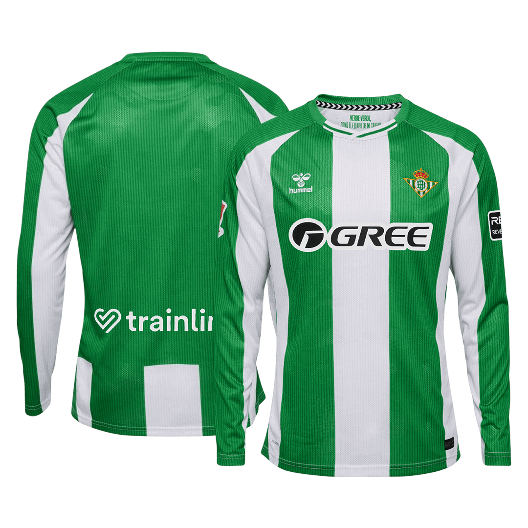 Manga Larga Real Betis 2025/26 Primera Equipación -Versión Hincha