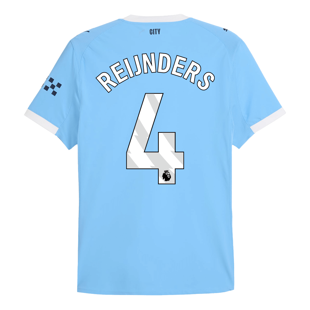 Camiseta Auténtica REIJNDERS #4 Manchester City 2025/26 Primera Equipación -Versión Jugador