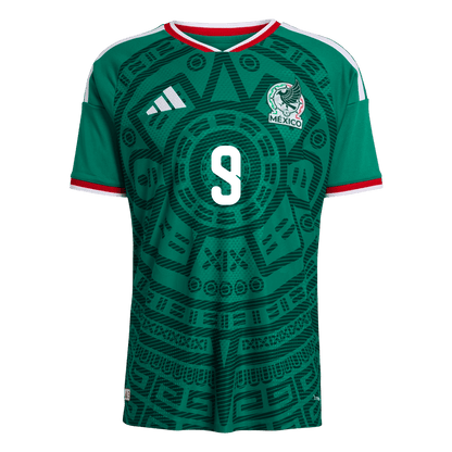 Camiseta Auténtica Raúl #9 Mexico 2026 Primera Equipación Copa del Mundo -Versión Jugador