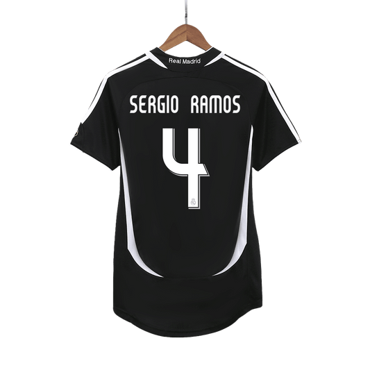 Retro 2006/07 SERGIO RAMOS #4 Real Madrid Segunda Equipación
