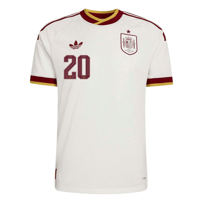 Camiseta Auténtica PEDRI #20 Spain 2026 Segunda Equipación Copa del Mundo -Versión Jugador