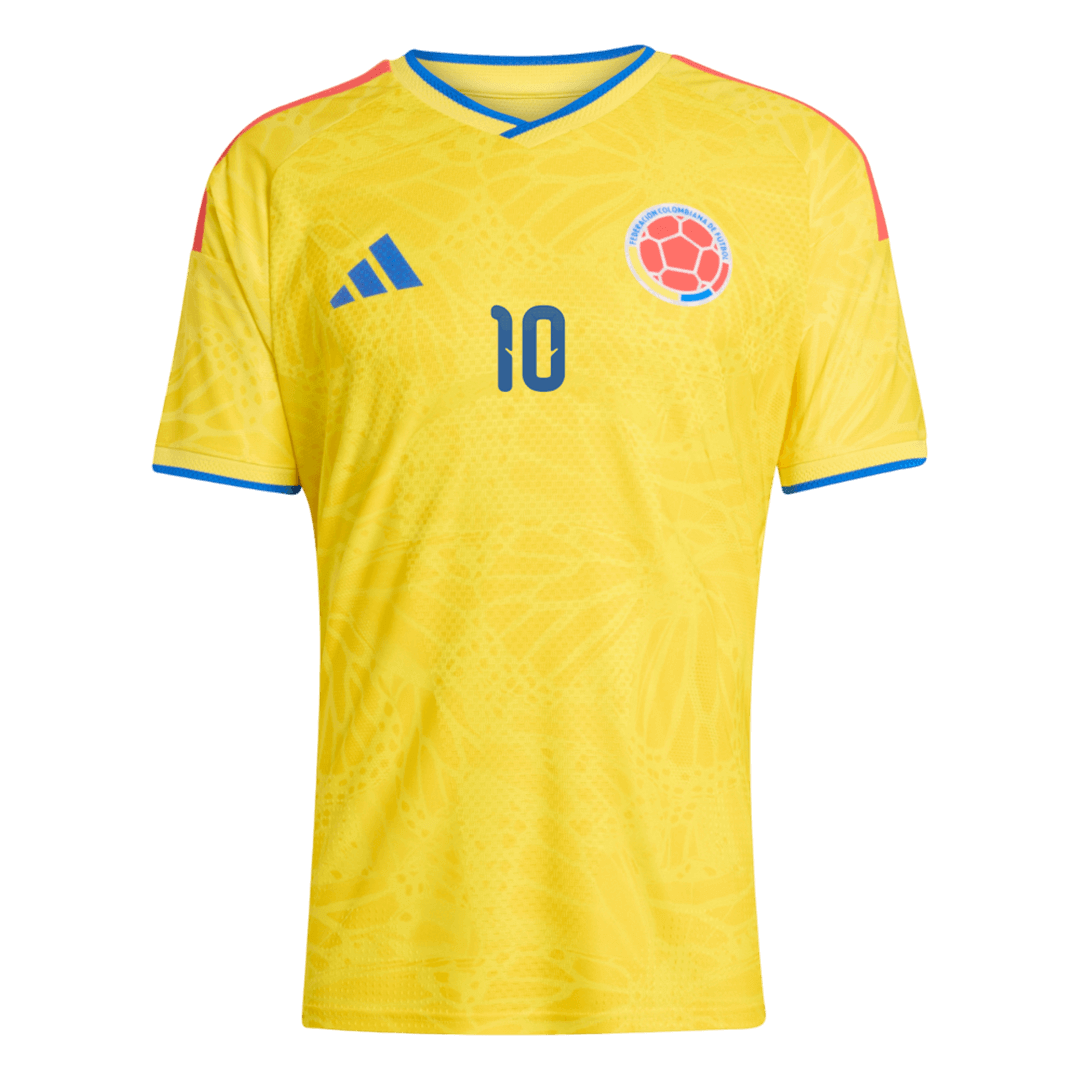 Camiseta Auténtica JAMES #10 Colombia 2026 Primera Equipación Copa del Mundo -Versión Jugador
