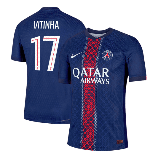 Camiseta Auténtica VITINHA #17 PSG 2025/26 Primera Equipación -Versión Jugador