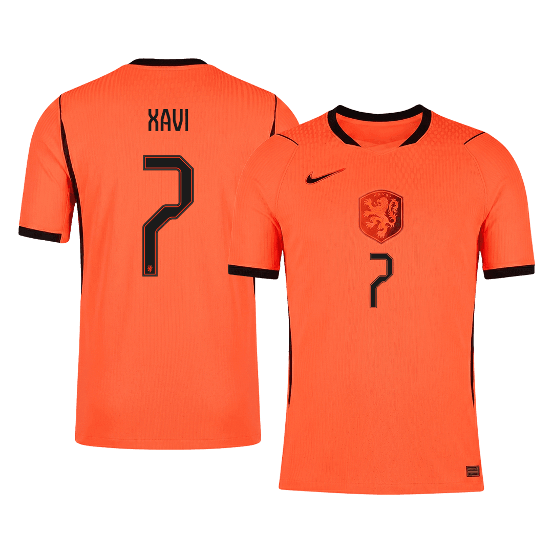 Camiseta Auténtica XAVI #7 Netherlands 2026 Primera Equipación Copa del Mundo -Versión Jugador
