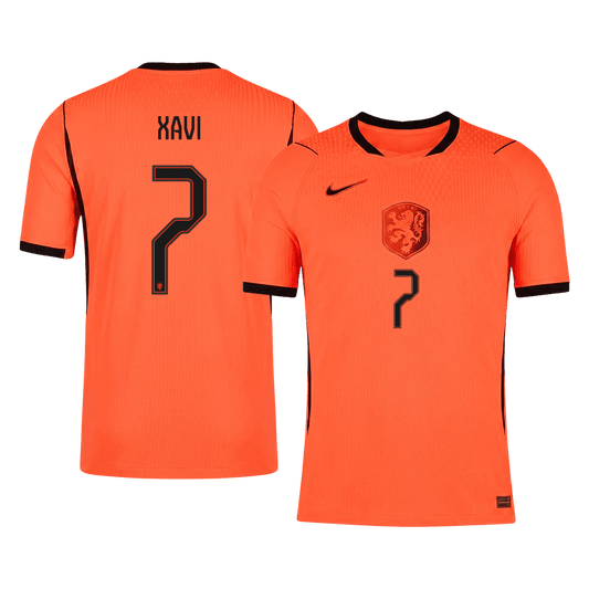 Camiseta Auténtica XAVI #7 Netherlands 2026 Primera Equipación Copa del Mundo -Versión Jugador