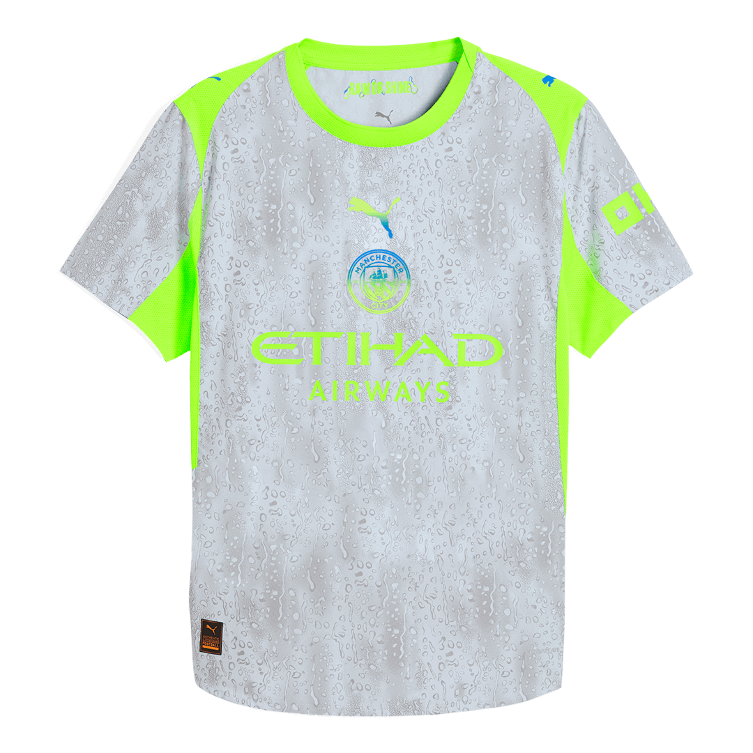 Camiseta Auténtica Manchester City 2025/26 Tercera Equipación -Versión Jugador-Camisetas Pasion Shop
