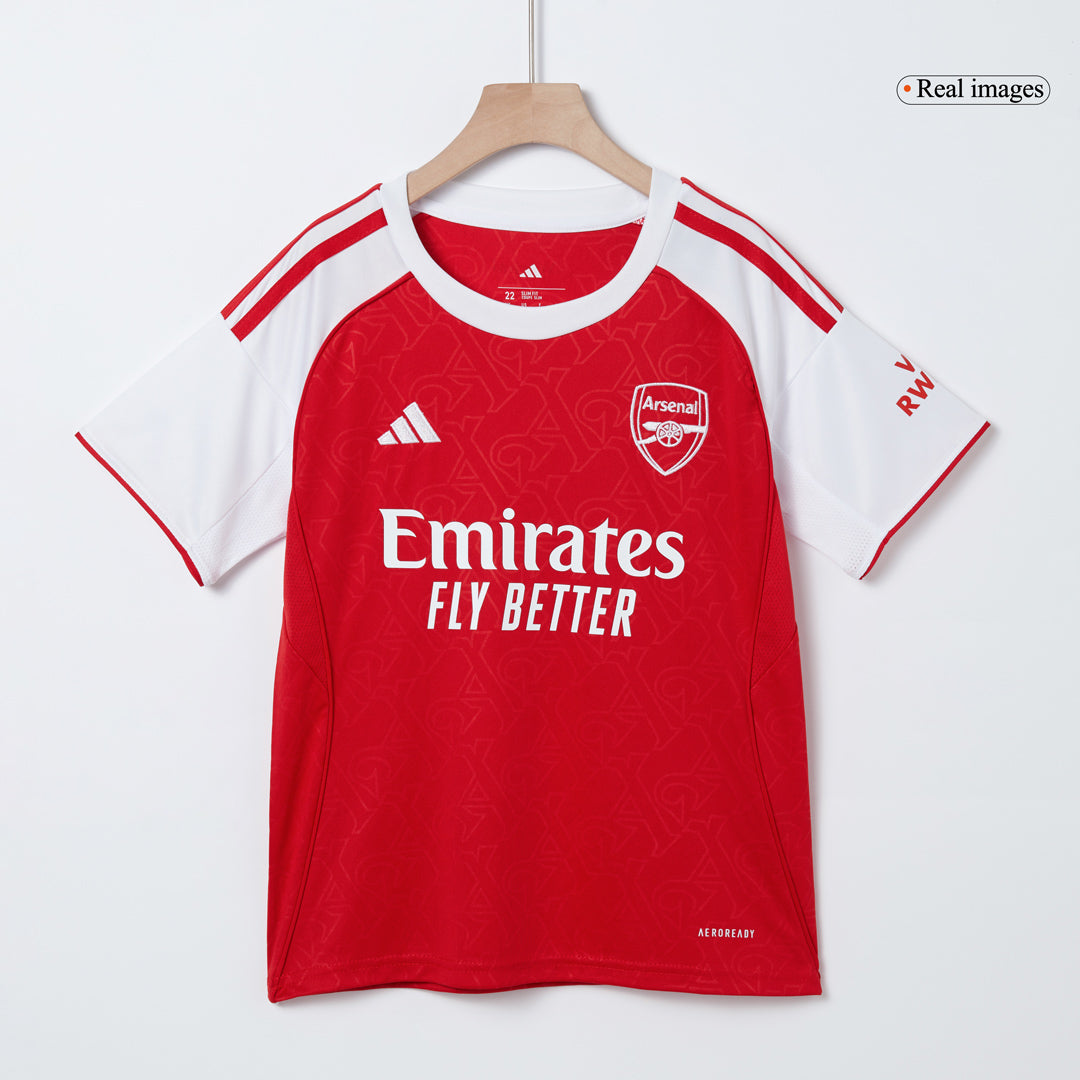 Conjunto Infantil Completo Arsenal 2025/26 Primera Equipación Kids-Camisetas Pasion Shop