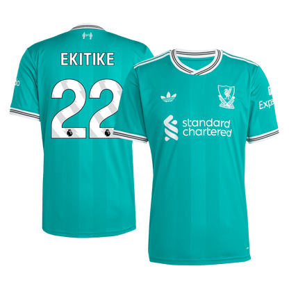 Camiseta EKITIKE #22 Liverpool 2025/26 Tercera Equipación - Versión Hincha