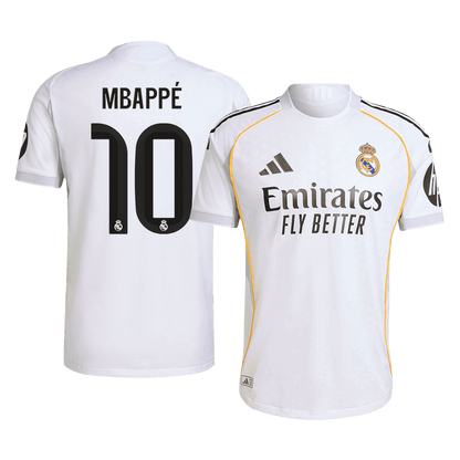 Camiseta Auténtica MBAPPÉ #10 Real Madrid 2025/26 Primera Equipación-Versión Jugador