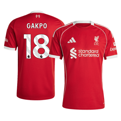 Camiseta GAKPO #18 Liverpool 2025/26 Primera Equipación - Versión Hincha