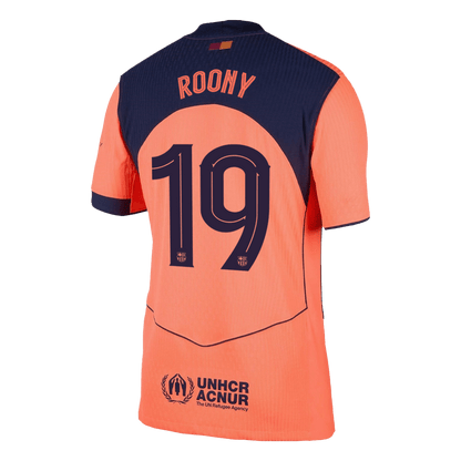UCL Camiseta Auténtica ROONY #19 Barcelona 2025/26 Tercera Equipación -Versión Jugador-Camisetas Pasion Shop