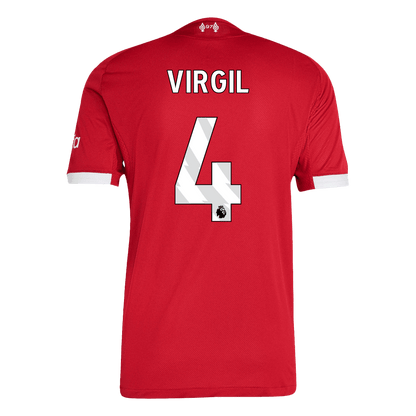 Camiseta Auténtica VIRGIL #4 Liverpool 2025/26 Primera Equipación-Versión Jugador