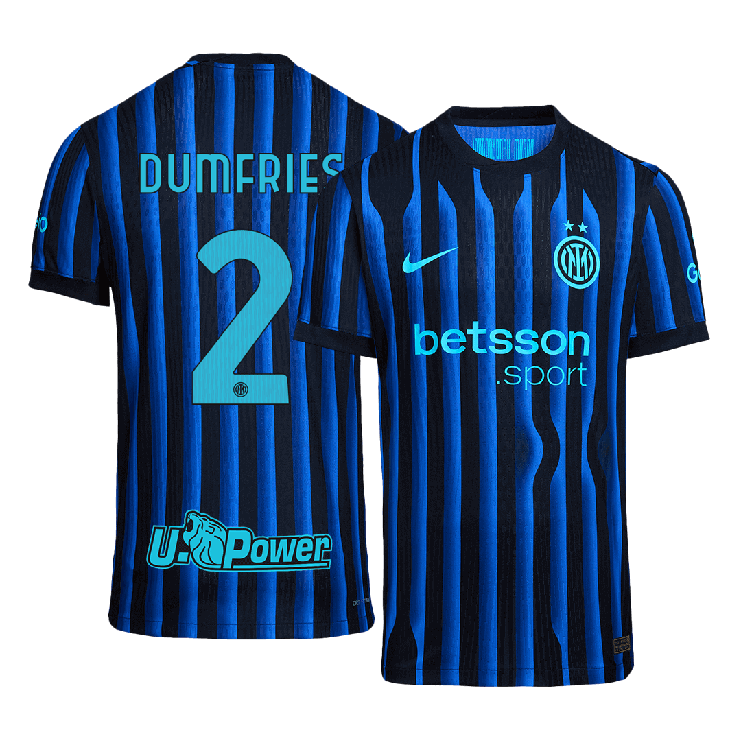 Camiseta Auténtica DUMFRIES #2 Inter Milan 2025/26 Primera Equipación -Versión Jugador