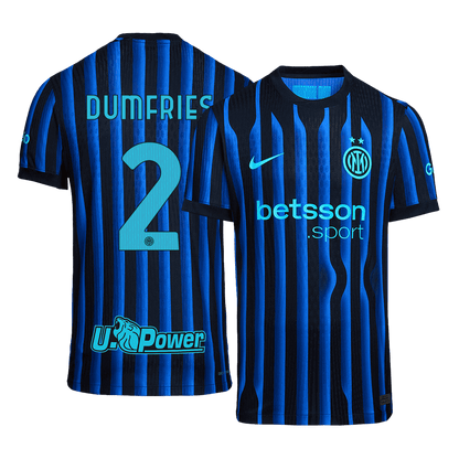 Camiseta Auténtica DUMFRIES #2 Inter Milan 2025/26 Primera Equipación -Versión Jugador