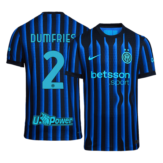 Camiseta Auténtica DUMFRIES #2 Inter Milan 2025/26 Primera Equipación -Versión Jugador