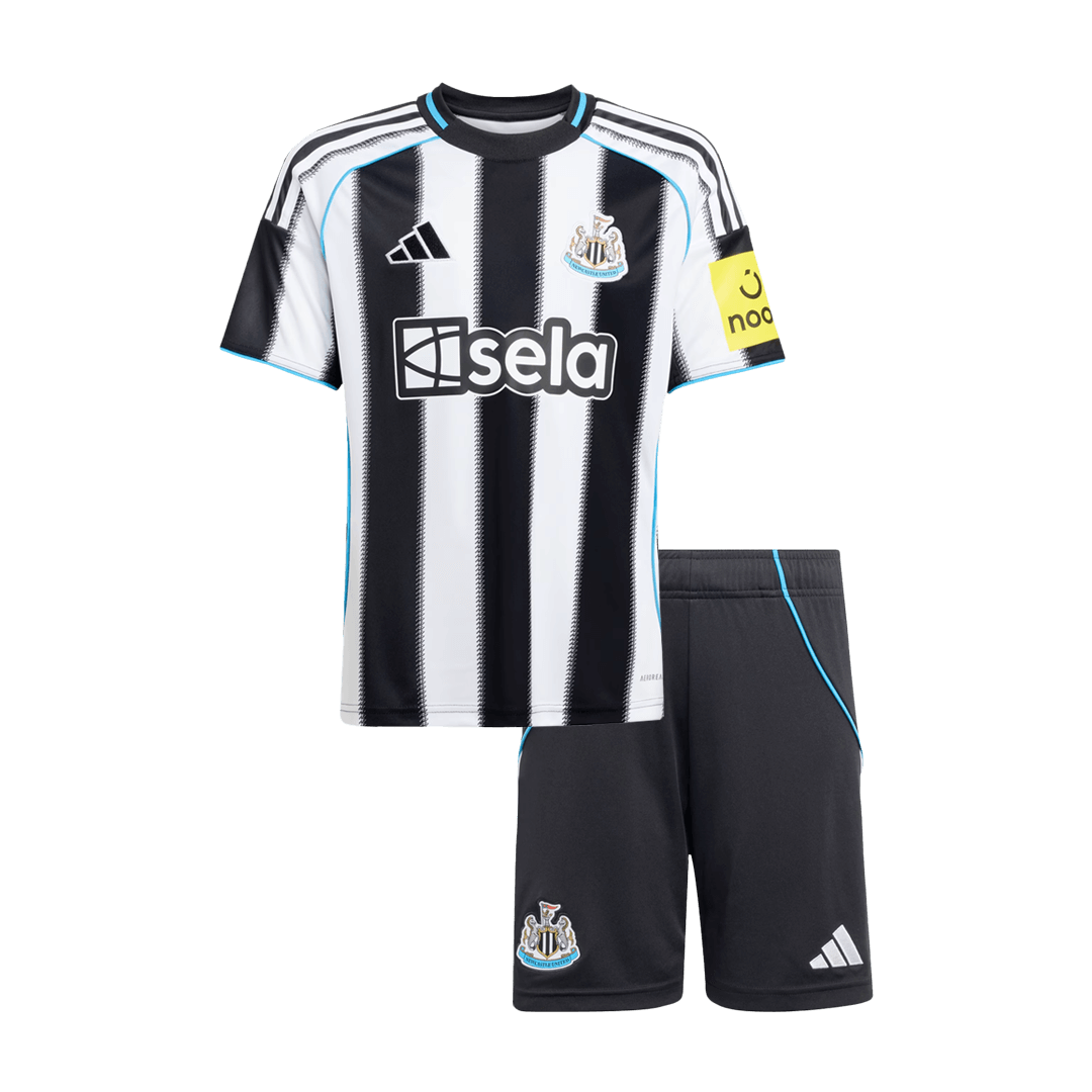 Conjunto Infantil Newcastle United 2025/26 Primera Equipación-Camisetas Pasion Shop
