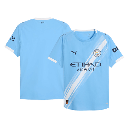 Camiseta Auténtica Manchester City 2025/26 Primera Equipación-Versión Jugador