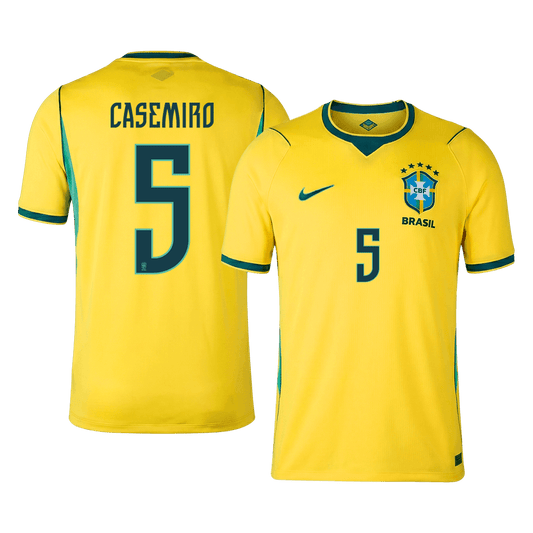 Camiseta CASEMIRO #5 Brazil 2026 Primera Equipación Copa del Mundo - Versión Hincha
