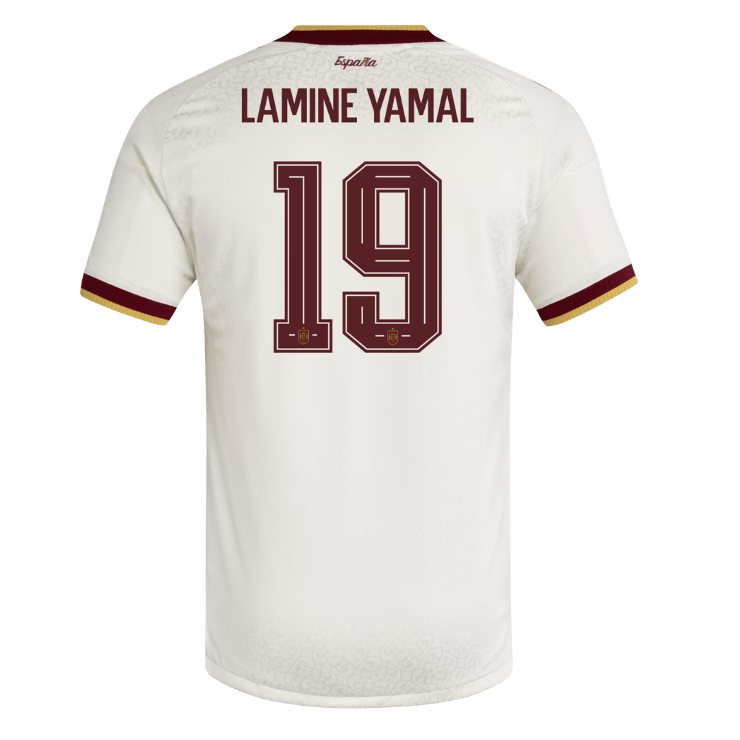 Camiseta Auténtica LAMINE YAMAL #19 Spain 2026 Segunda Equipación Copa del Mundo -Versión Jugador