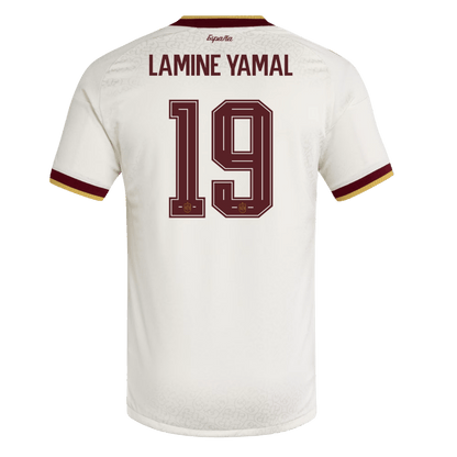 Camiseta Auténtica LAMINE YAMAL #19 Spain 2026 Segunda Equipación Copa del Mundo -Versión Jugador