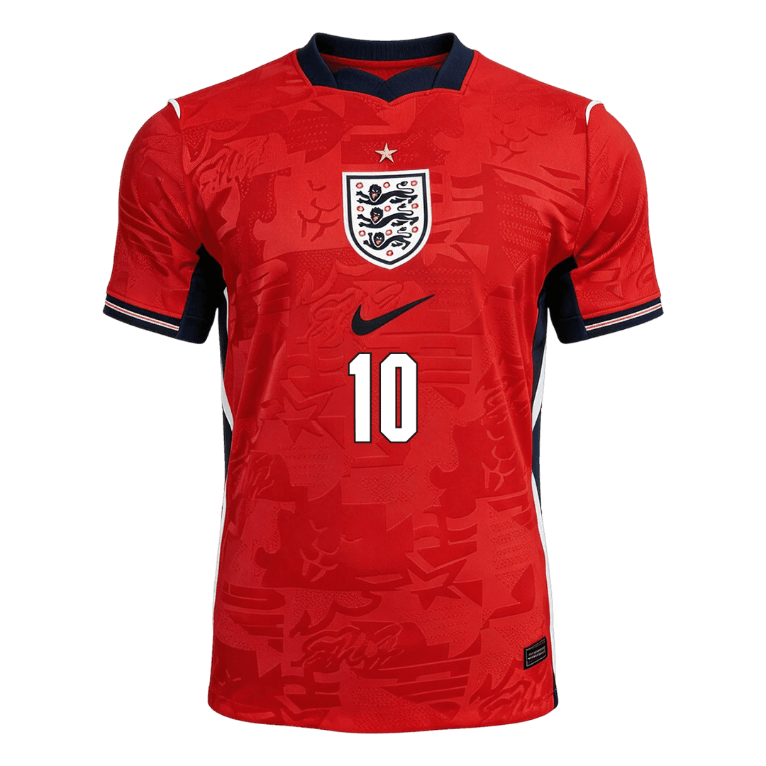 Camiseta BELLINGHAM #10 England 2026 Segunda Equipación Copa del Mundo - Versión Hincha