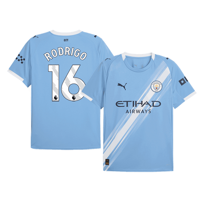 Camiseta RODRIGO #16 Manchester City 2025/26 Primera Equipación-Versión Hincha