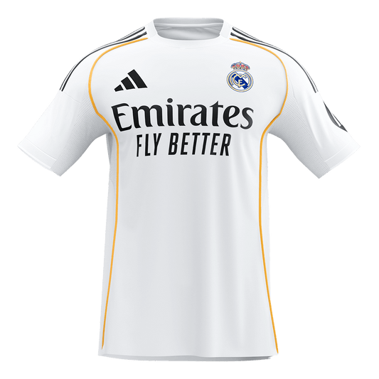 Calidad Premium Camiseta Real Madrid 2025/26 Primera Equipación-Versión Hincha