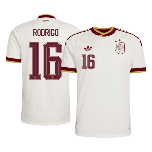 Camiseta Auténtica RODRIGO #16 Spain 2026 Segunda Equipación Copa del Mundo -Versión Jugador