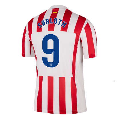 Camiseta SØRLOTH #9 Atletico Madrid 2025/26 Primera Equipación - Versión Hincha