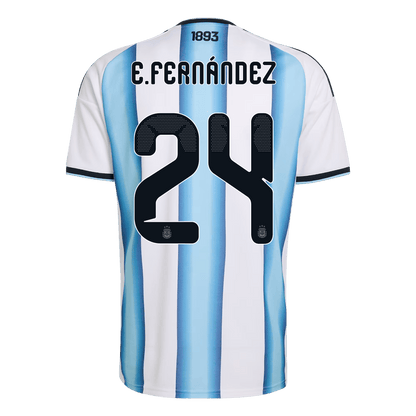 Calidad Premium Camiseta E. FERNÁNDEZ #24 Argentina 2026 Primera Equipación Copa del Mundo -Versión Hincha