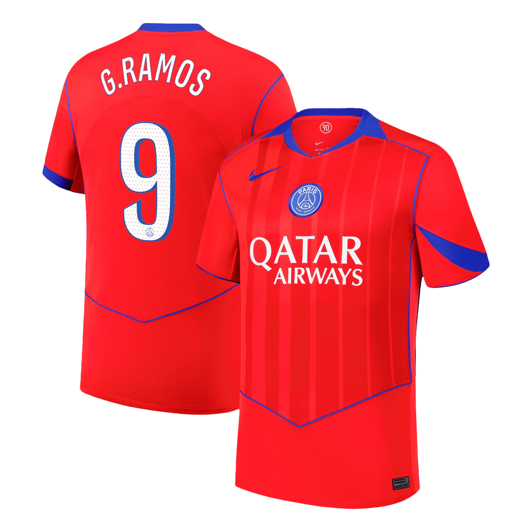 Camiseta G.RAMOS #9 PSG 2025/26 Tercera Equipación - Versión Hincha