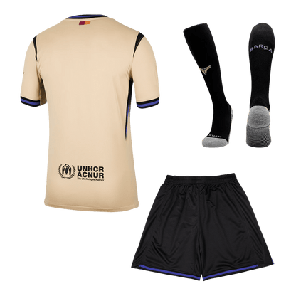 Conjunto Completo Barcelona 2025/26 Segunda Equipación-Camisetas Pasion Shop